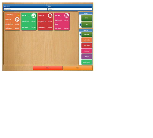 RestPOS Anywhere Lookup Screen