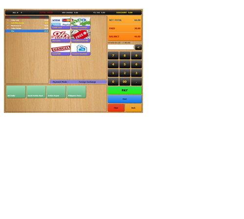 RestPOS Anywhere Payment Screen